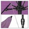 California Umbrella 9' Bronze Aluminum Market Patio Umbrella, Sunbrella Iris 194061337295 - alternate 2